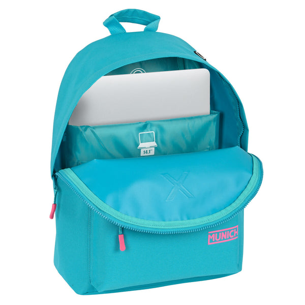 Laptop Backpack Munich  munich basicos  31 x 41 x 16 cm Turquoise