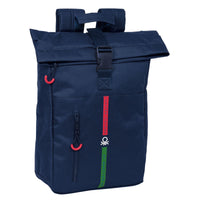 Laptop Backpack Benetton Italy Navy Blue 28 x 42 x 13 cm