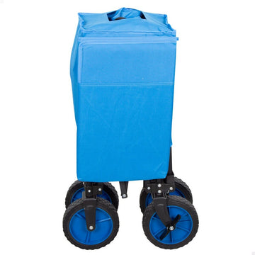 Multi-purpose Cart Aktive Black Polyester PVC Steel 88 x 108 x 47 cm Foldable Beach