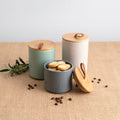 Jar Quid Ozon Beige Ceramic 10,4 x 16 cm (6 Units)