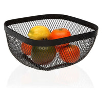 Fruit Bowl Metal Steel (26,5 x 12,5 x 26,5 cm)