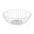 Fruit Bowl Versa Balbec White Metal Steel MDF Wood 28 x 10 x 28 cm