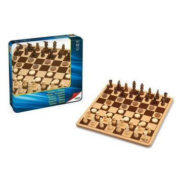 Chess and Checkers Board Cayro 751 Wood