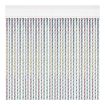 Vorhang Acudam Cantabria Türen Bunt Außenbereich Silberfarben PVC Aluminium 90 x 210 cm