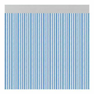 Vorhang Acudam Brescia Türen Blau Außenbereich PVC Aluminium 90 x 210 cm