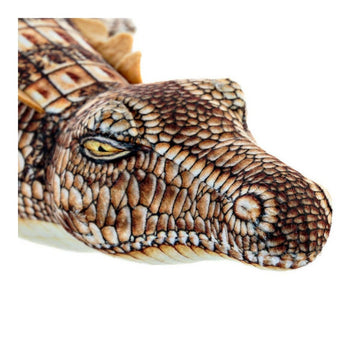 Fluffy toy DKD Home Decor S3016335 Brown Children's Crocodile 46 x 22 x 8 cm