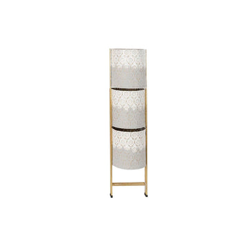 Planter DKD Home Decor Grey Golden Metal White Bicoloured Iron (45 x 33 x 92,8 cm)