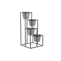 Planter DKD Home Decor Grey Metal Worn 34 x 34 x 71 cm