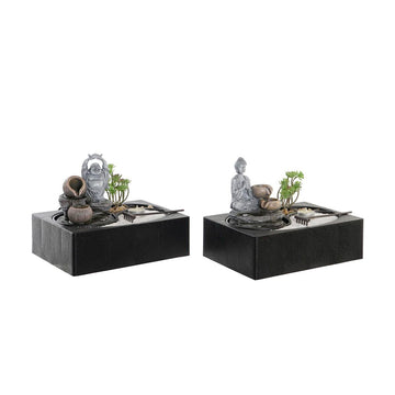 Fountain DKD Home Decor Buddha Resin Oriental 29 x 21 x 23 cm (2 Units)