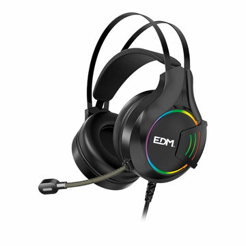 Gaming Headset with Microphone EDM 07752 for players Black