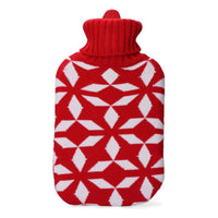 Hot Water Bottle EDM Red White Wool (2 L)