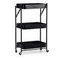 Vegetable trolley Black Steel Plastic (29,5 x 78,5 x 45,5 cm)