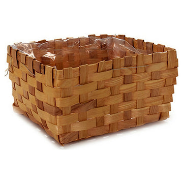 Plant pot Cane Brown 21 x 12,5 x 27 cm