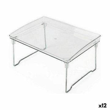 support pour assiettes Confortime Pliable Transparent 31 x 22 x 16,8 cm (12 Unités)