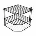 support pour assiettes Confortime Coin Noir 22 x 22 x 25 cm (8 Unités)