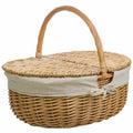 Picnic Basket Alexandra House Living wicker Willow wood 37 x 40 x 48 cm Natural