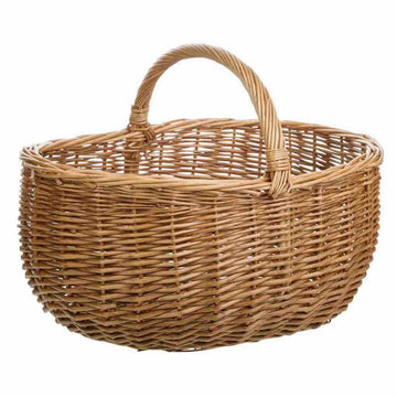 Picnic Basket Alexandra House Living wicker Willow wood 33 x 32 x 43 cm Natural