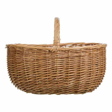 Picnic Basket Alexandra House Living wicker Willow wood 33 x 32 x 43 cm Natural