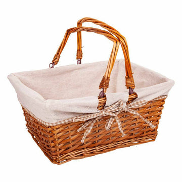 Picnic Basket Alexandra House Living wicker Willow wood 38 x 30 x 17 cm