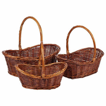 Basket set Alexandra House Living wicker Willow wood 3 Pieces