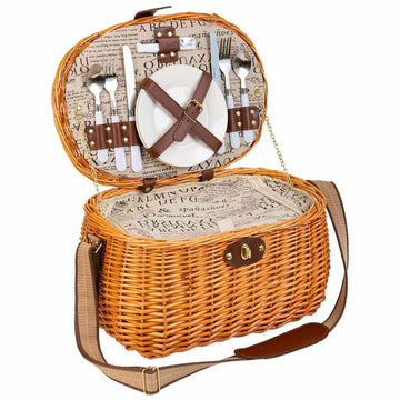 Picnic Basket Alexandra House Living Honey wicker