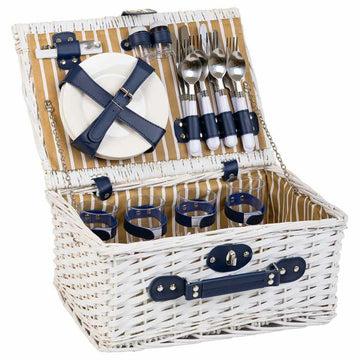 Picnic Basket Alexandra House Living White wicker