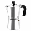 Italian Coffee Pot Monix M620003 Steel Aluminium 3 Cups