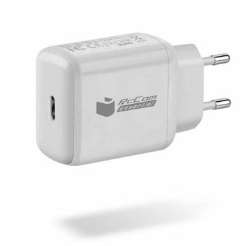 Wall Charger + USB-C Cable PcCom White 20 W