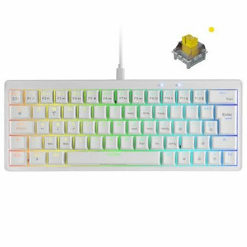 Gaming Keyboard Mars Gaming MKMINIPROWYES White Qwerty US