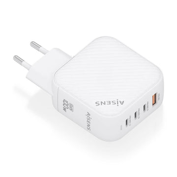 Wall Charger Aisens ASCH-100W4P028-W White 100 W (1 Unit)