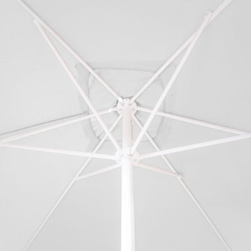 Parasol Alba 300 x 400 cm Aluminium Blanc