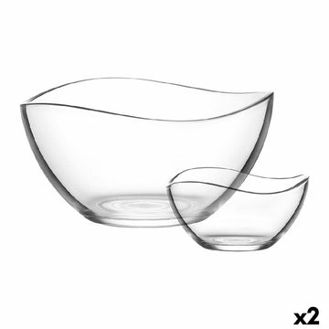 Salad Bowl LAV 1226 Crystal 310 ml 1,88 L Salad Bowl 7 Pieces (2 Units)