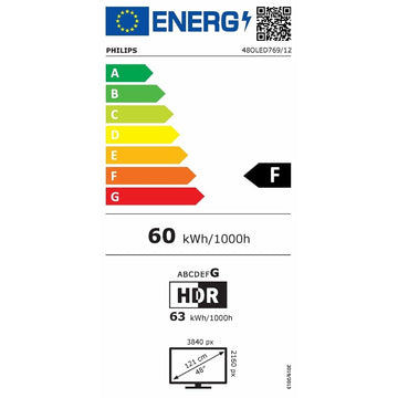 Smart TV Philips 48OLED769/12 4K Ultra HD 48" HDR HDR10 OLED AMD FreeSync NVIDIA G-SYNC Dolby Vision