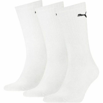 Sports Socks Puma Crew White Unisex (3 pcs)