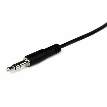 Jack Extension Cable (3.5 mm) Startech MU1MMFS              Black 1 m