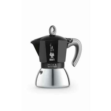 Italian Coffee Pot Beurer BIALETTI NEW MOKA 6 Cups Black Metal Aluminium