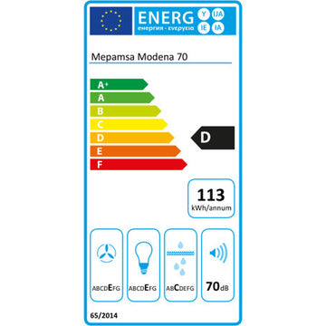 Konventioneller Rauchfang Mepamsa Modena 70 cm