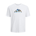 Men’s Short Sleeve T-Shirt Jack & Jones JCOMOUNTAIN LOGO TEE SS CREW NECK 12262220 White