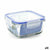 Lunchbox hermetisch Borgonovo Superblock karriert 15 x 15 x 7,5 cm (12 Stück)