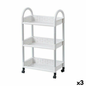 Vegetable trolley Confortime Aluminium Plastic 45 x 25 x 77 cm (3 Units)