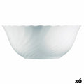 Salad Bowl Luminarc Trianon White Glass (24 cm) (6 Units)