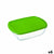 Rectangular Lunchbox with Lid Pyrex Cook & Store Green 1,1 L 23 x 15 x 7 cm Silicone Glass (6 Units)