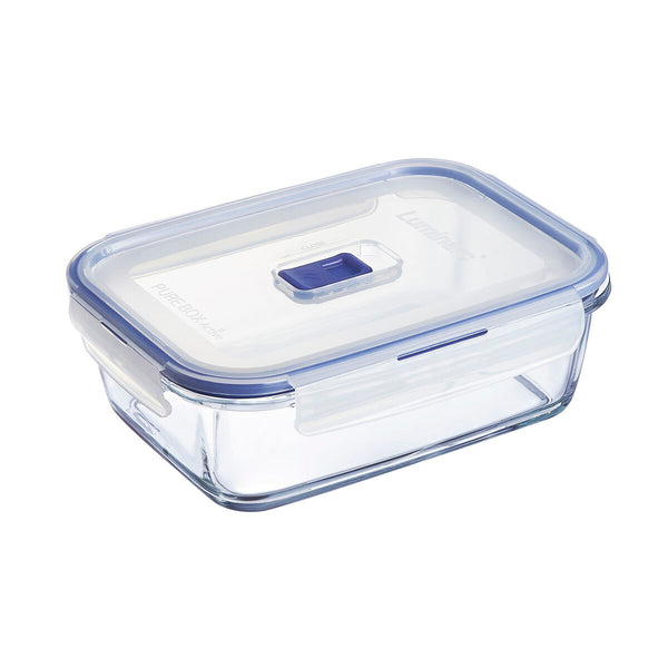 Hermetic Lunch Box Luminarc Pure Box Active 19 x 13 cm 1,22 L Bicoloured Glass (6 Units)