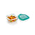 Square Lunch Box with Lid Luminarc Keep'n Lagon 10 x 5,4 cm Turquoise 380 ml Bicoloured Glass (6 Units)