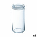 Jar Luminarc Pav Transparent Silicone Glass (1,5 L) (6 Units)