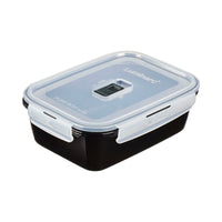 Hermetic Lunch Box Luminarc Pure Box Black 1,22 L Glass (6 Units)