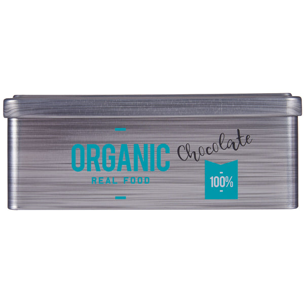 Tin Chocolate Grey Tin (11 x 7,1 x 18 cm) (24 Units)