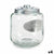 Biscuit jar Silver Metal 400 ml 19 x 22,5 x 19 cm (4 Units)