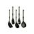 Set of Kitchen Utensils Black Plastic 8,5 x 35 x 20,5 cm (6 Units)