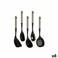 Ensemble d'ustensiles de cuisine Noir Plastique 8,5 x 35 x 20,5 cm (6 Unités)